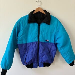 Vintage '80s CB Sports Reversible Nylon Down Jacket Size M/L